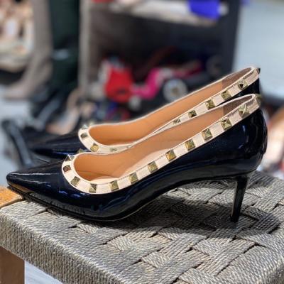 VL Pimli Siyah rugan  Stiletto