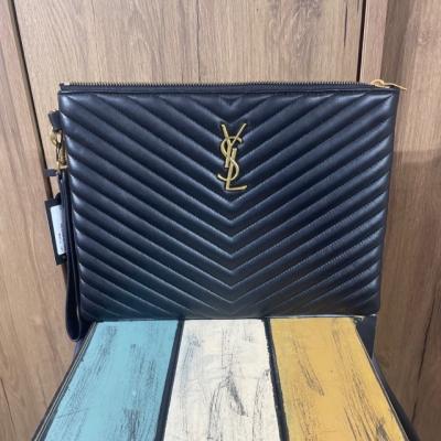 YS Clutch Siyah Renk Altın Detay-Büyük Boy