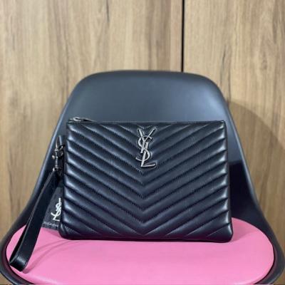 YS Clutch Siyah Renk Gümüş -Detay Büyük Boy