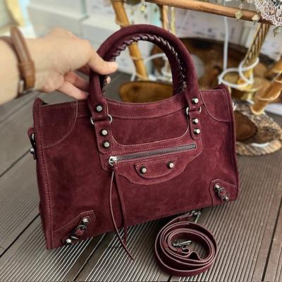 BLNCG BORDO SÜET BÜYÜK BOY ÇANTA 