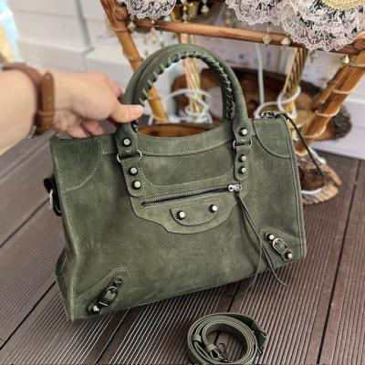 BLNCG HAKİ SÜET BÜYÜK BOY ÇANTA 