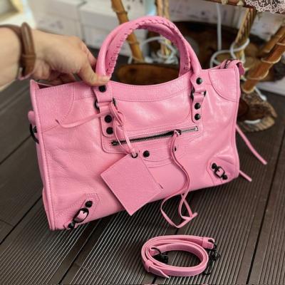 BLNCG PEMBE DERİ BÜYÜK BOY ÇANTA 