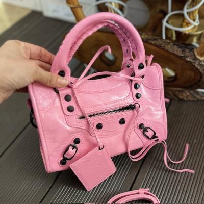 BLNCG PEMBE DERİ KÜÇÜK BOY ÇANTA 