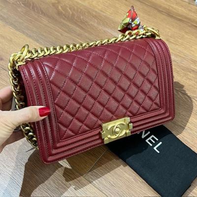 CHNL BORDO KALIN ZİNCİR ÇANTA 