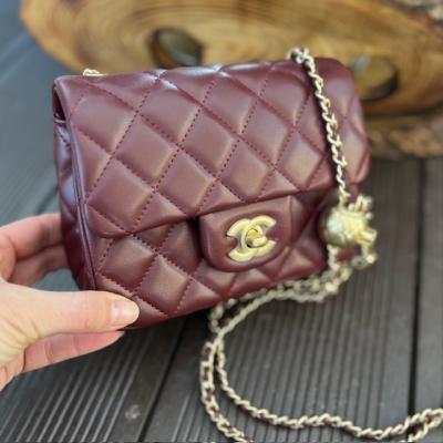 CHNL BORDO KÜÇÜK BOY ÇANTA-2