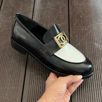 CHNL SİYAH BEYAZ LOAFER 