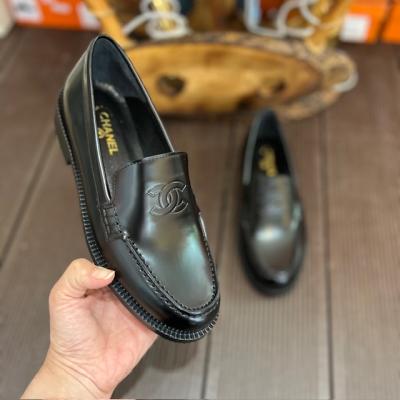 CHNL SİYAH DERİ LOAFER 