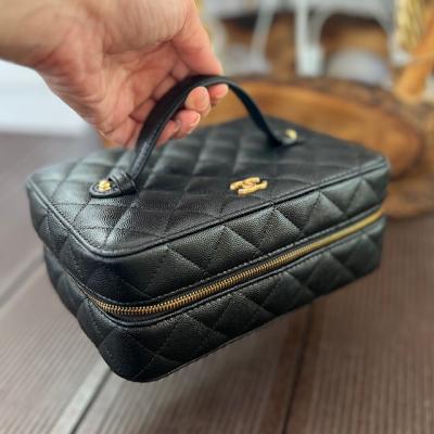 CHNL SİYAH GOLD DERİ ÇANTA 