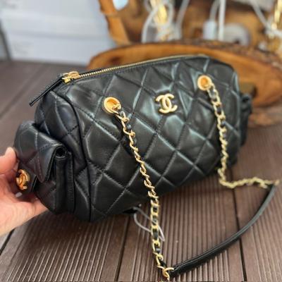 CHNL SİYAH GOLD KAPİTONE ÇANTA 