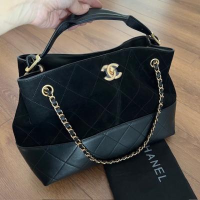 CHNL SİYAH SÜET ÇANTA 