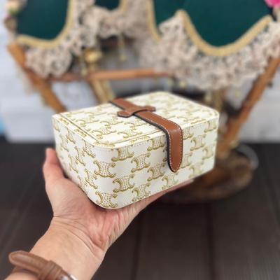 CLNE EKRU MONOGRAM TAKI ÇANTASI