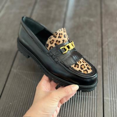 CLNE SİYAH LEOPAR AYAKKABI 