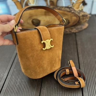 CLNE TABA GOLD SÜET ÇANTA 