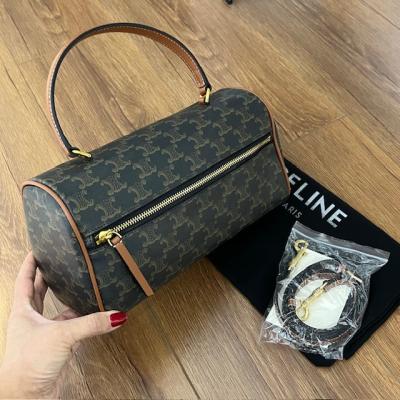 CLNE TABA MONOGRAM SİLİNDİR ÇANTA 