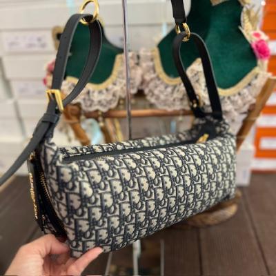 DİOR LACİVERT MONOGRAM ÇANTA 