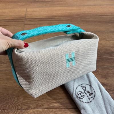 HRMS CANVAS BEJ TURKUAZ ÇANTA 