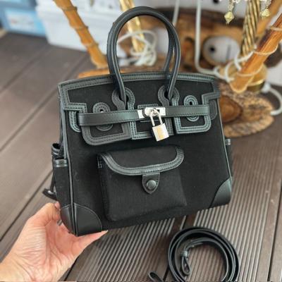 HRMS SİYAH CANVAS BİRKİN 29'LUK