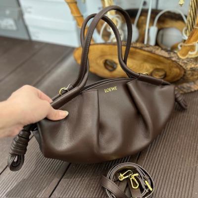 LOEW ACI KAHVE DERİ ASKILI ÇANTA 