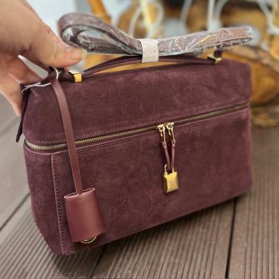 LOROPN BÜYÜK BOY BORDO SÜET ÇANTA 