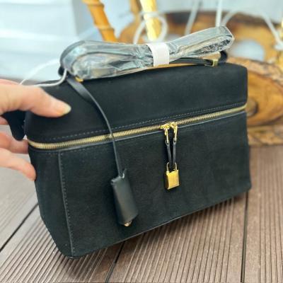 LOROPN BÜYÜK BOY SİYAH SÜET ÇANTA 