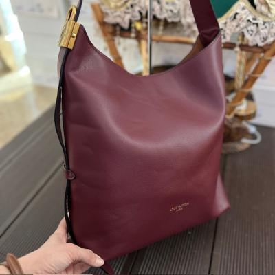 LV BORDO DERİ ÇANTA 