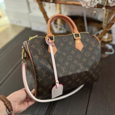 LV MONOGRAM PEMBE AKSESUARLI ÇANTA-1