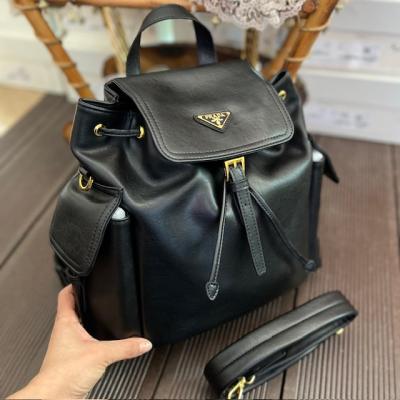 PRD SİYAH DERİ SIRT ÇANTASI 