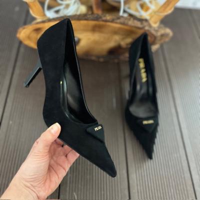 PRD SİYAH SÜET TOPUKLU AYAKKABI 