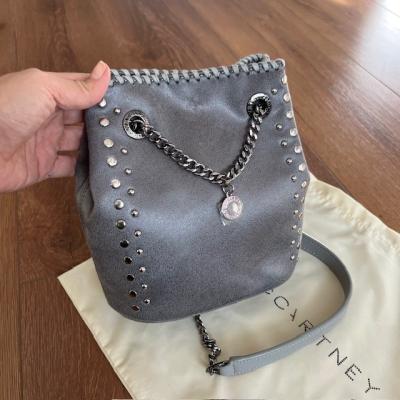 STELLAMC GRİ BÜZGÜLÜ ÇANTA 