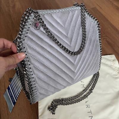 STELLAMC GRİ NUBUK ÇANTA 