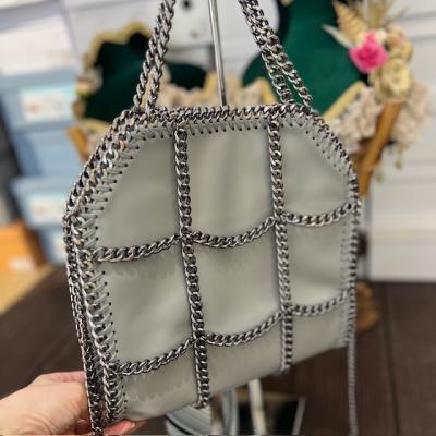 STELLAMC GRİ ZİNCİRLİ ÇANTA 