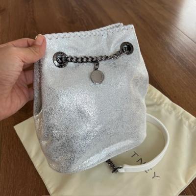 STELLAMC GÜMÜŞ BÜZGÜLÜ ÇANTA 