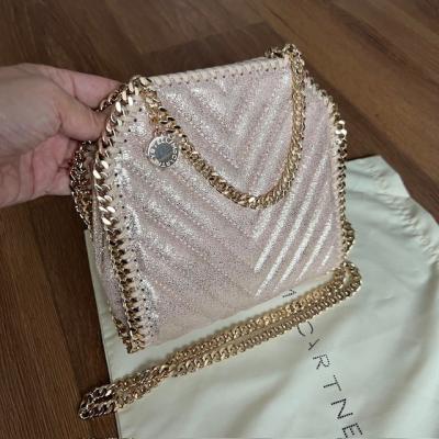 STELLAMC NUDE PARLAK ORTA BOY ÇANTA 