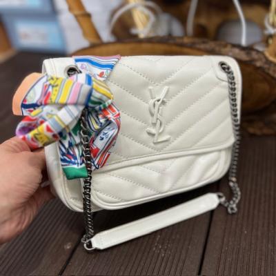 YS EKRU GÜMÜŞ KÜÇÜK BOY ÇANTA 