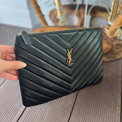 YS SİYAH GOLD CLUTCH