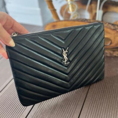 YS SİYAH GÜMÜŞ CLUTCH