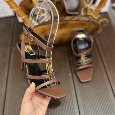 YSL ACI KAHVE TOPUKLU AYAKKABI 