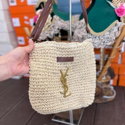 YSL BEJ HASIR ÇANTA 