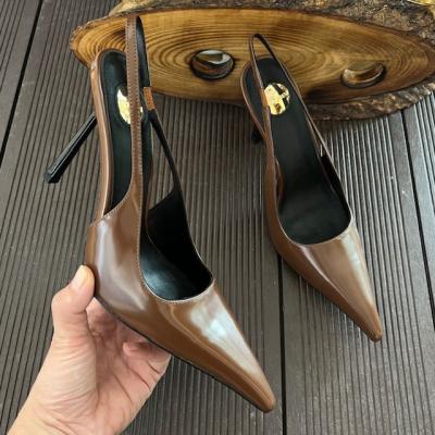 YSL TOPUKLU KAHVE AYAKKABI 