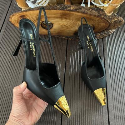 YSL TOPUKLU SİYAH AYAKKABI