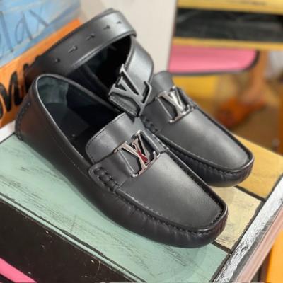 LV Siyah Düz Erkek Ayakkabı
